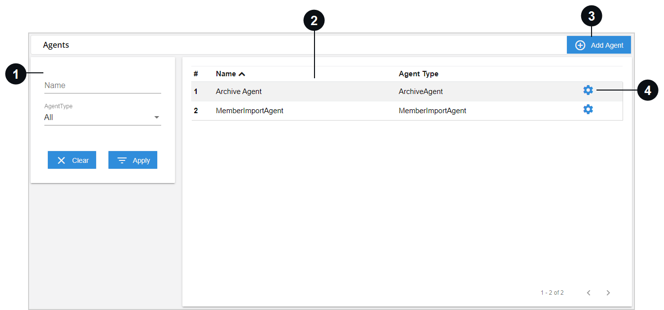 Agents Page
