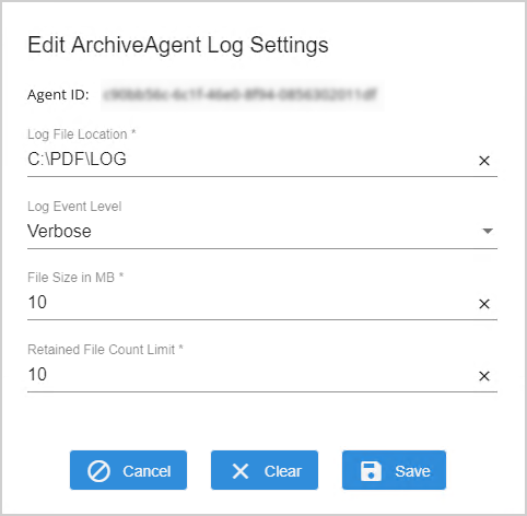 Edit Agent Log