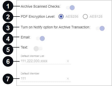 Archive Settings