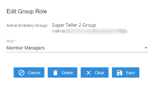 Edit Group Role
