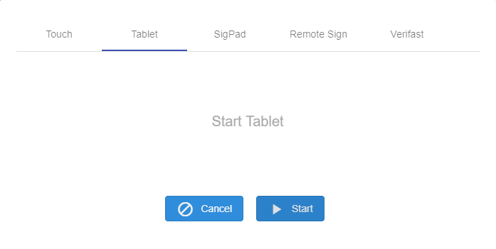 Sign Using a Tablet