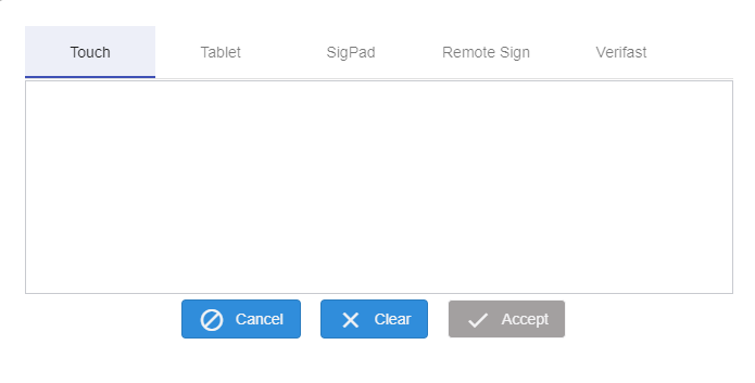 Sign Using the Touch Method