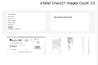 eTeller Check21 Images
